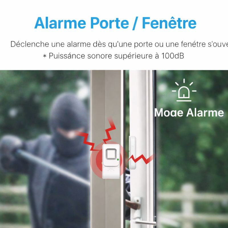 Alarme Magnétique Sans Fil pour Porte & Fenêtre
