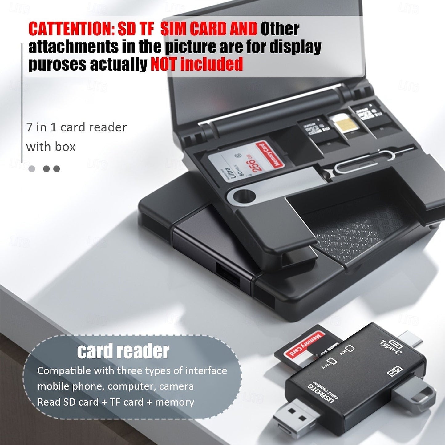 Lecteur de Cartes OTG Multifonction 7-en-1