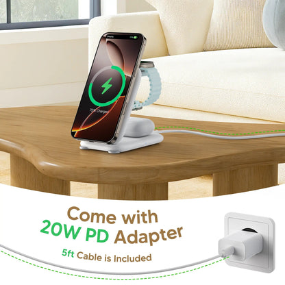 Chargeur Sans Fil Magnétique 3-en-1 – Ultra Fast Wireless Charger