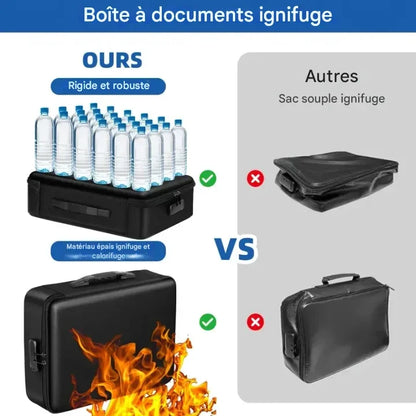 Coffre-Fort Ignifuge &amp; Étanche – Protégez ce qui compte vraiment