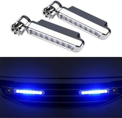 Lampe LED Éolienne + Feux de Jour pour Voiture (2-en-1)
