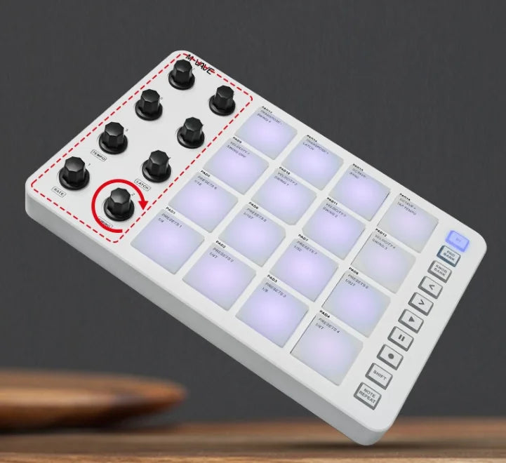 Contrôleur MIDI Portable RGB