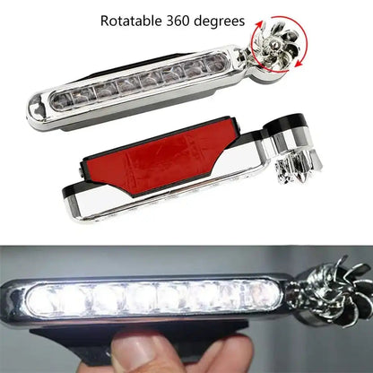 Lampe LED Éolienne + Feux de Jour pour Voiture (2-en-1)