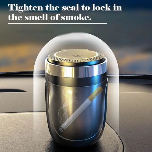 CCO-Ashtrayr de Voiture avec Couvercle et Lumière LED