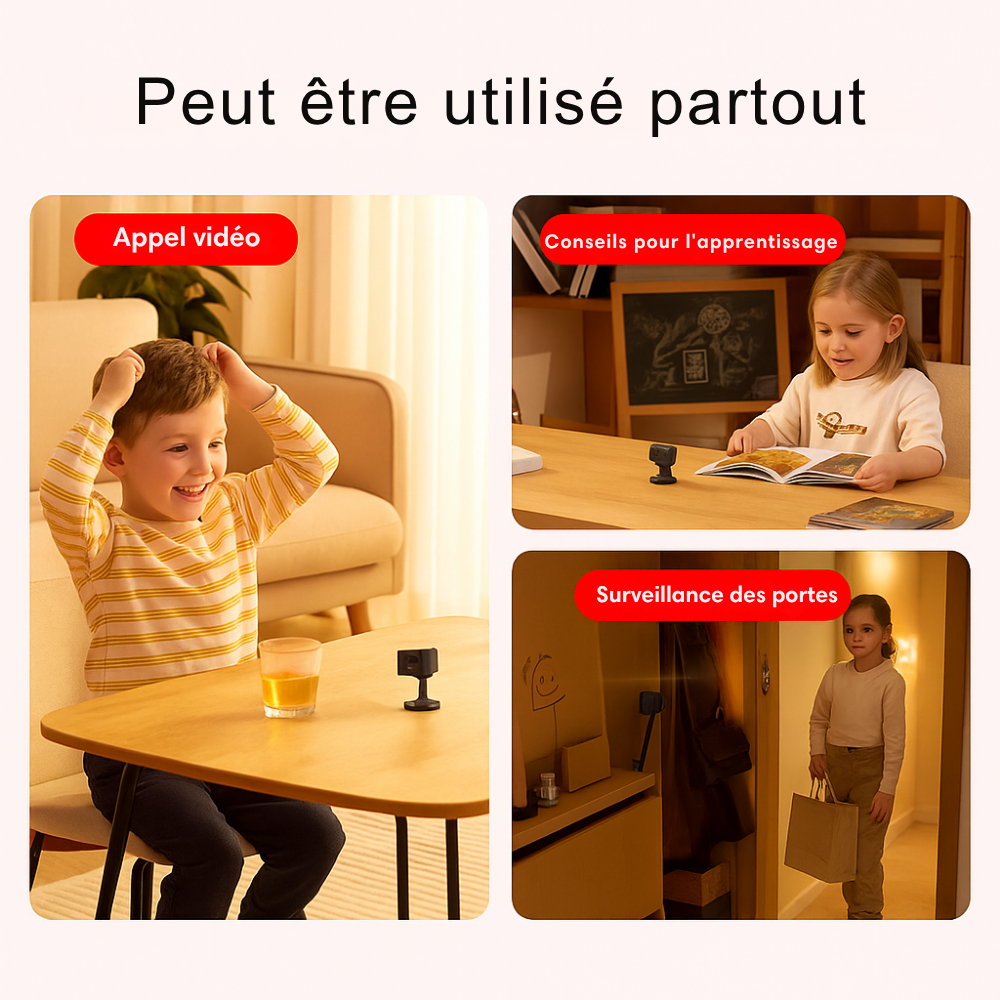 Caméra de surveillance nocturne HD sans fil