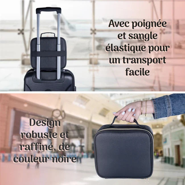 Le Sac de Maquillage avec Miroir LED pour une Beauté Parfaite Partout !