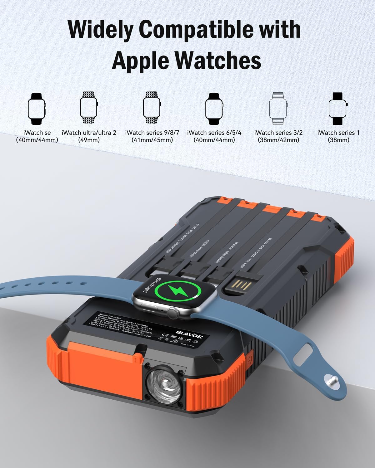 Batterie Externe Solaire Multifonction LED
