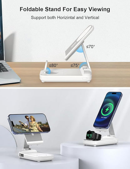 Chargeur Sans Fil 5-en-1 avec Batterie Externe 10000 mAh