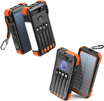 Batterie Externe Solaire Multifonction LED