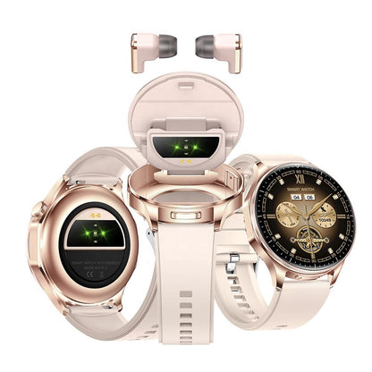 Montre Connectée 2-en-1 – Écouteurs Intégrés