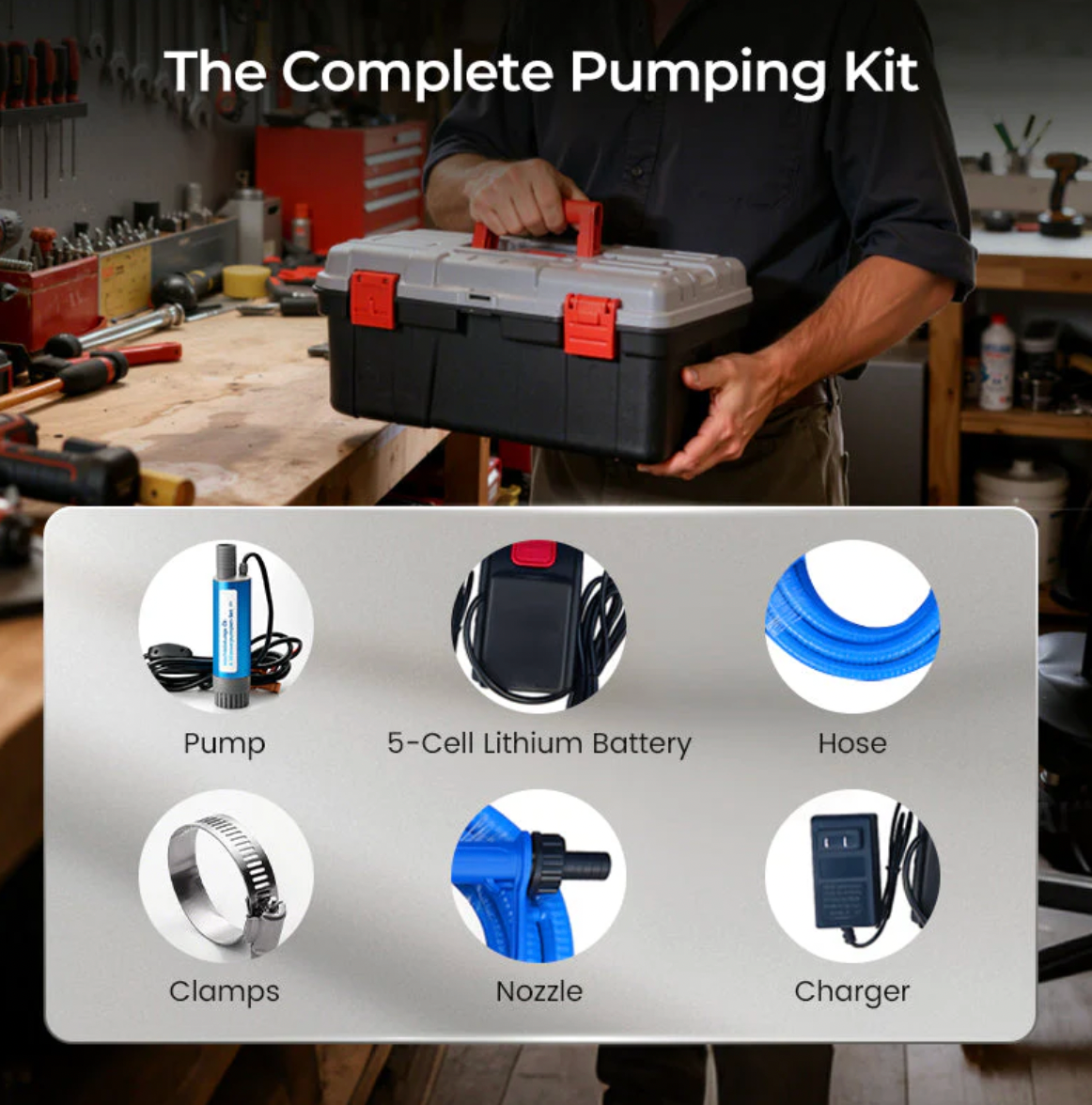Kit Pompe à Eau Portable – Ensemble Complet