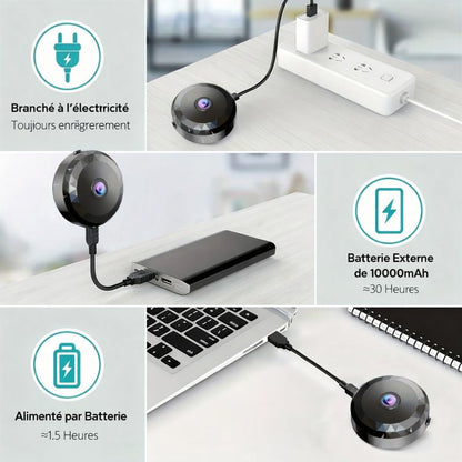 Caméra Wi-Fi HD Sans Fil avec Détection de Mouvement