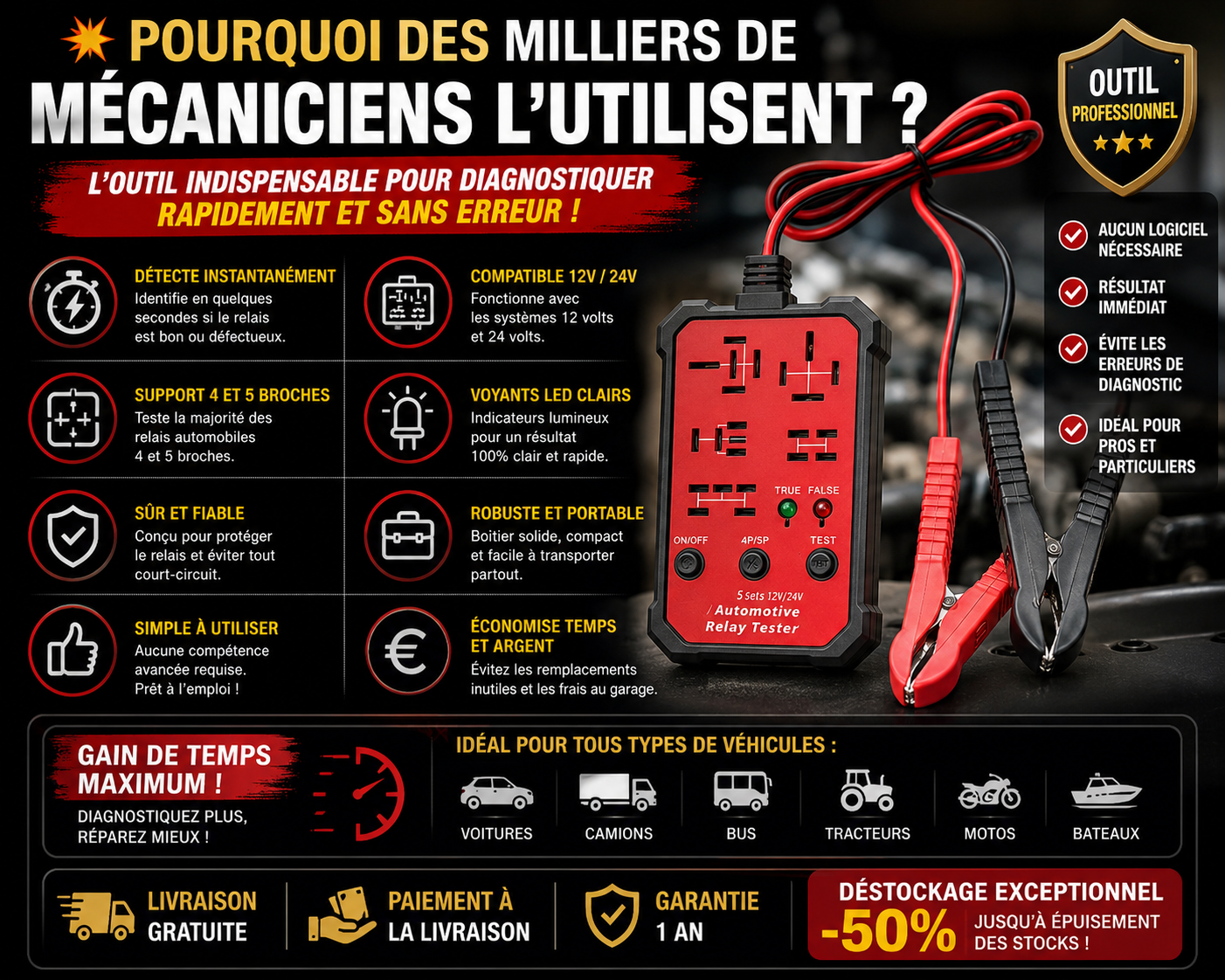 Relay Check Pro™ | Diagnostic Automobile Rapide & Précis