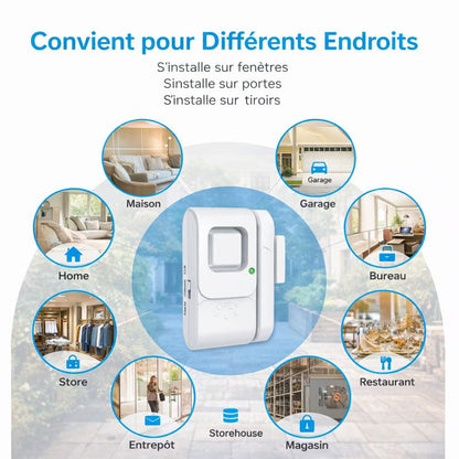 Alarme Magnétique Sans Fil pour Porte & Fenêtre