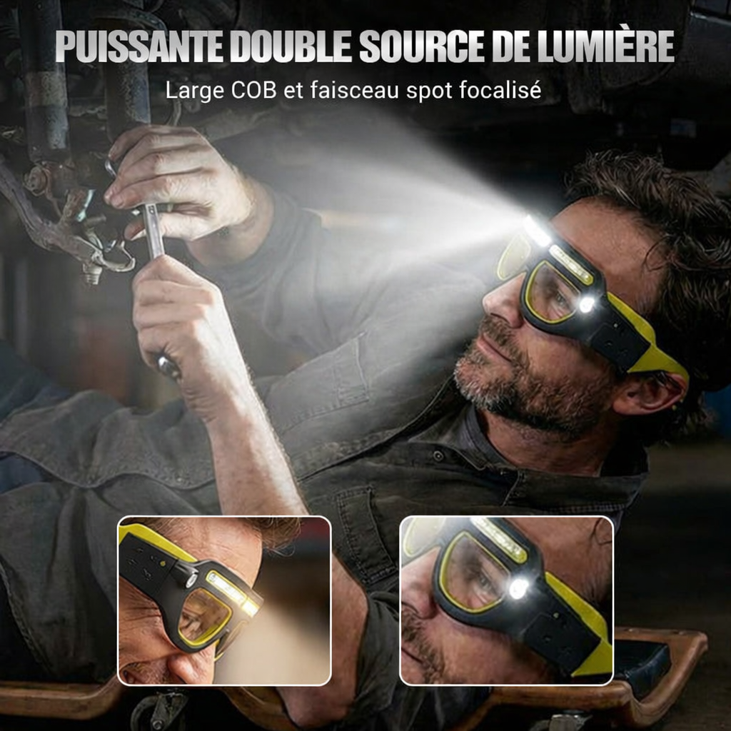 Lampe Frontale LED – Puissante, Rechargeable & Ultra Confortable