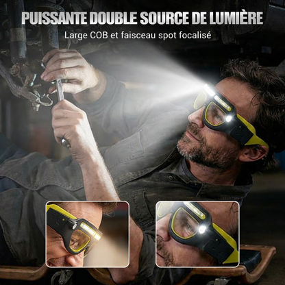Lampe Frontale LED – Puissante, Rechargeable & Ultra Confortable