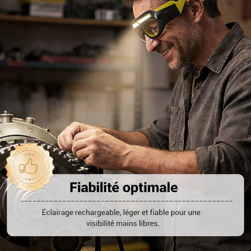 Lampe Frontale LED – Puissante, Rechargeable & Ultra Confortable