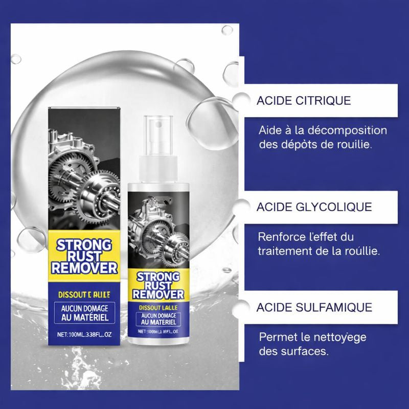 Spray Décapant de Rouille Nettoyant Multifonction