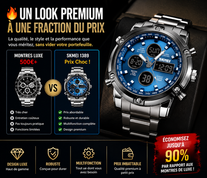 ⌚ SKMEI 1389™ – Le Luxe Accessible à Tous