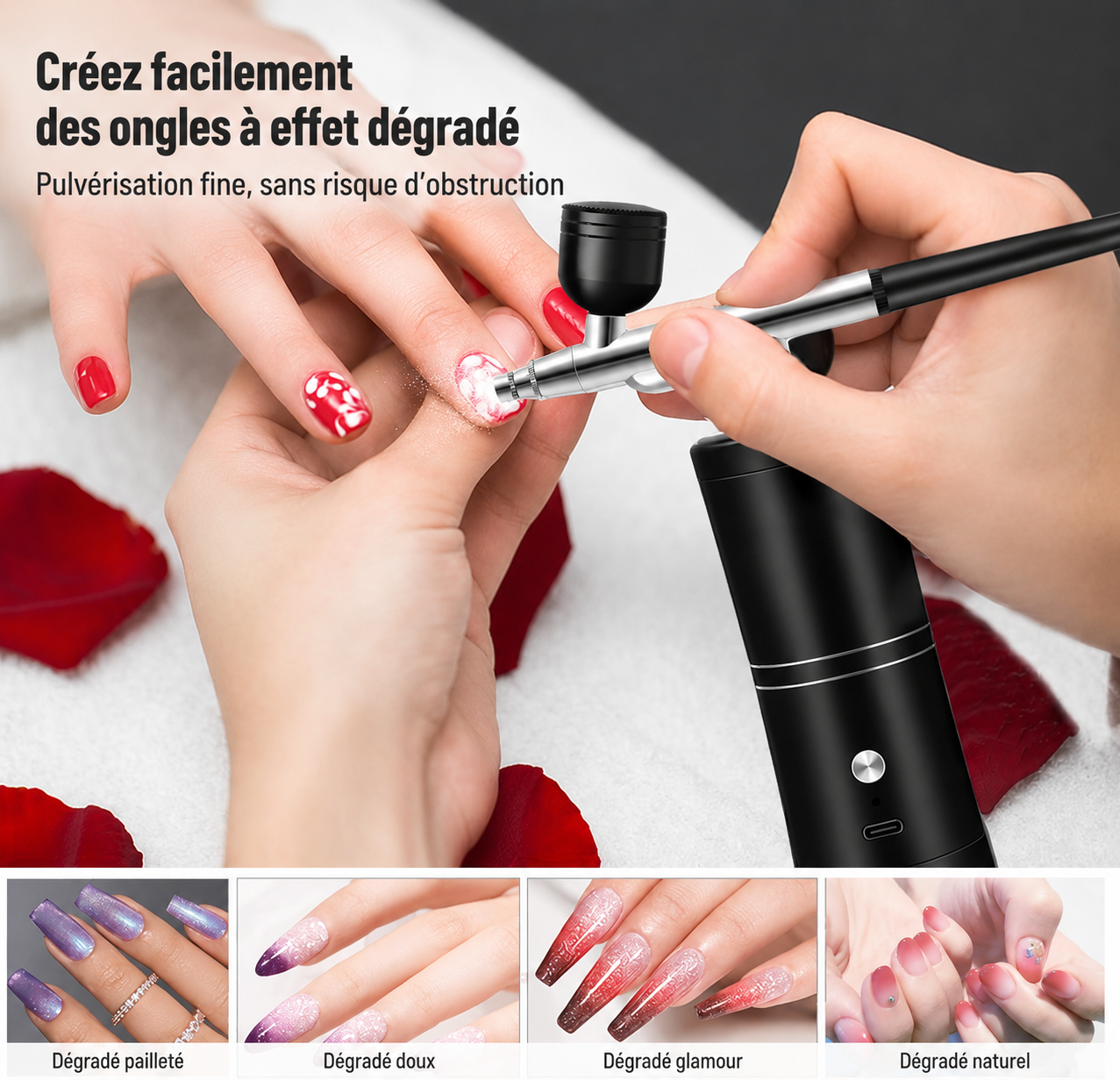 Aérographe Sans Fil Portable – Kit Rechargeable Haute Précision GN