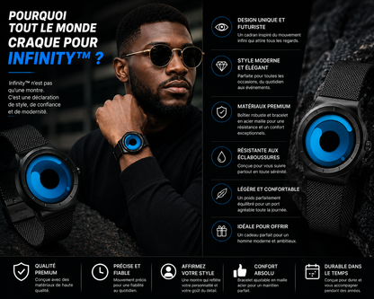 ⌚ MONTRE CONCEPT INFINITY™ – L'ÉLÉGANCE QUI ATTIRE TOUS LES REGARDS