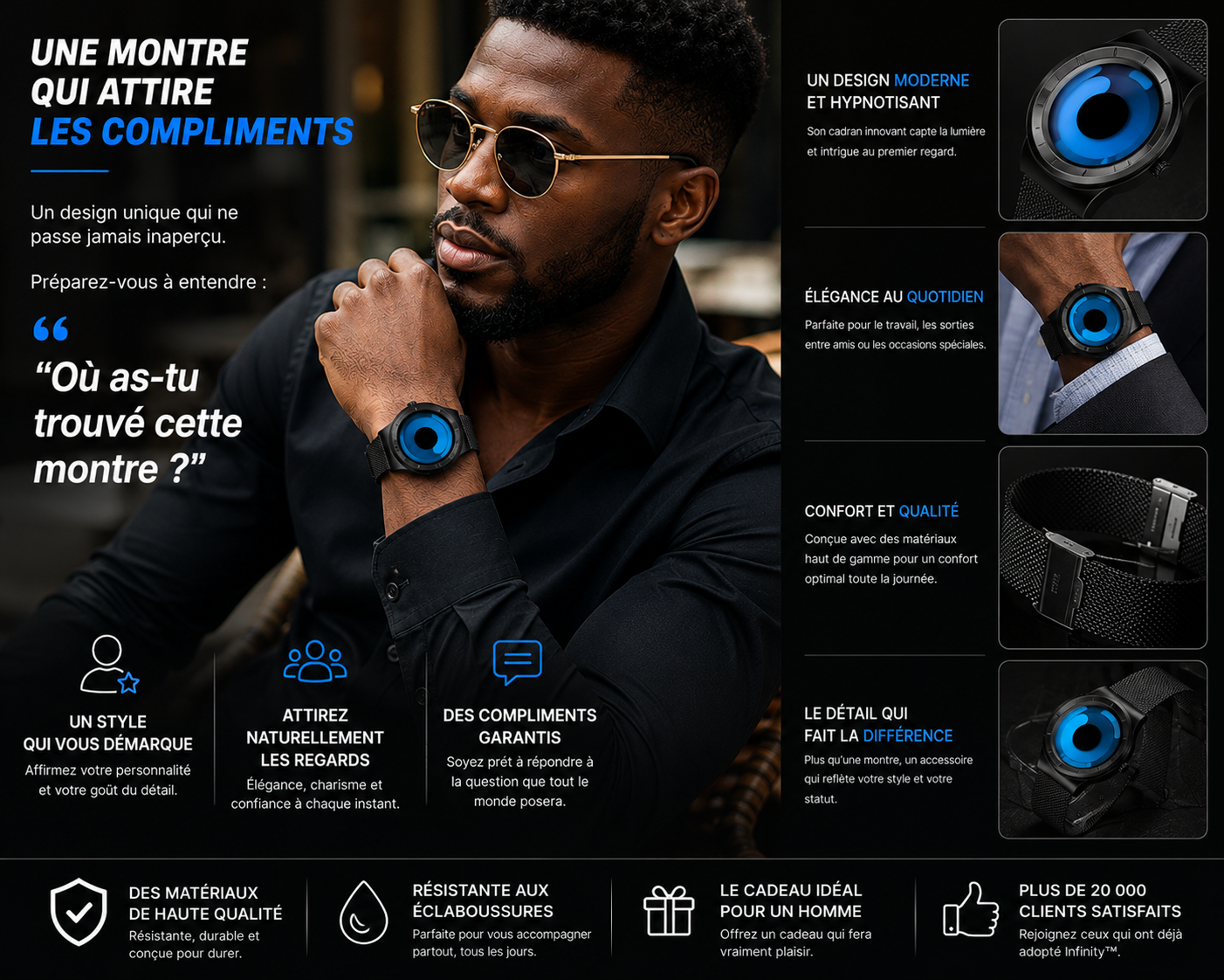 ⌚ MONTRE CONCEPT INFINITY™ – L'ÉLÉGANCE QUI ATTIRE TOUS LES REGARDS