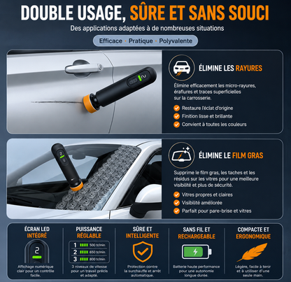 🚗 POLISSEUSE ÉLECTRIQUE ANTI-RAYURES™