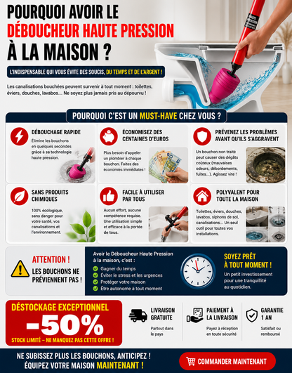 Déboucheur Haute Pression TurboFlow™