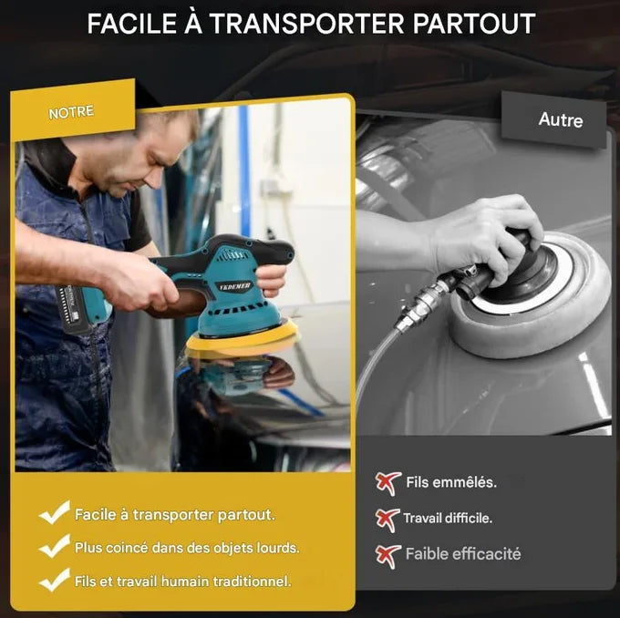 Polisseuse Lustreuse Sans Fil pour Voiture
