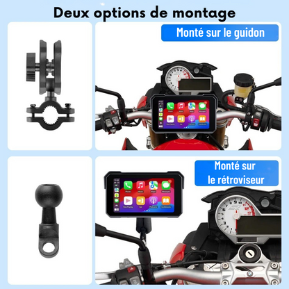 Écran Carplay Moto | Étanche & Universel – Navigation, Sécurité & Connectivité