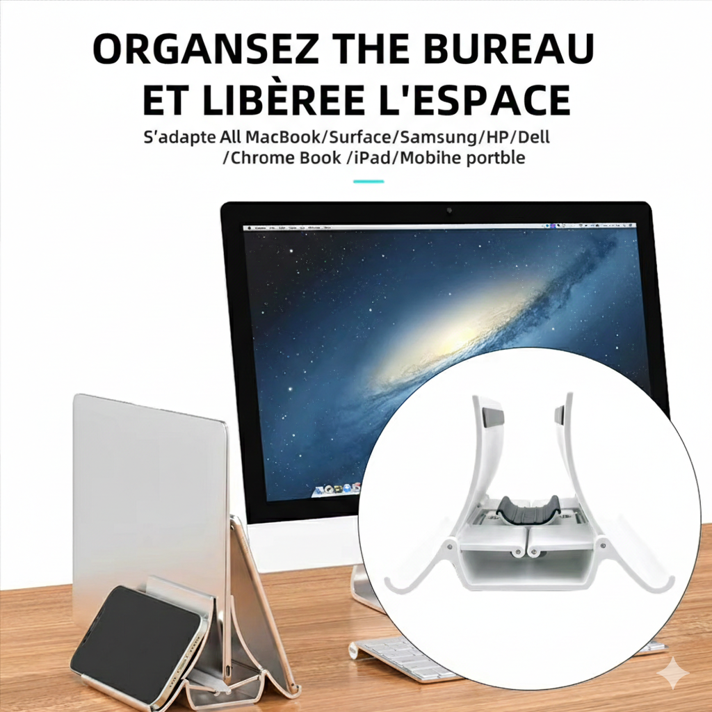support pour téléphone portable, ordinateur et tablette