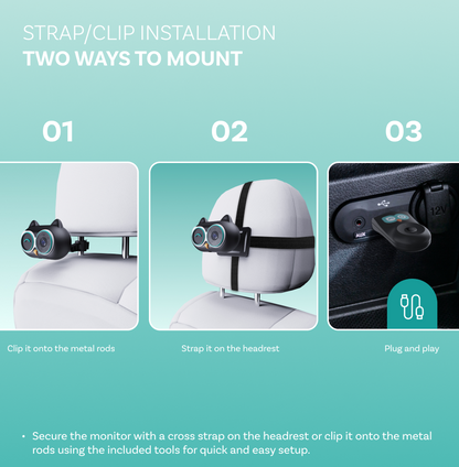 Caméra Bébé Voiture DriveSight™ – Gardez un œil sur votre enfant en toute sécurité