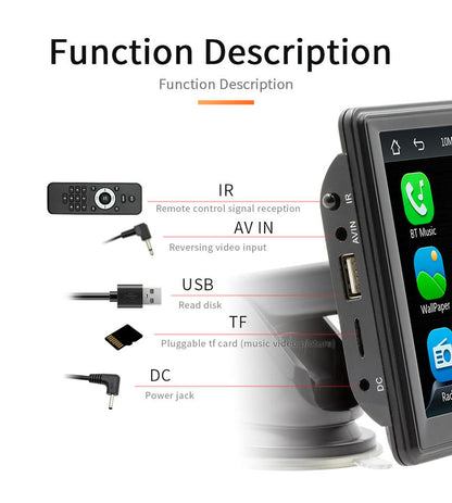 Écran Carplay 7 pouces écran tactile Ips autoradio intelligent