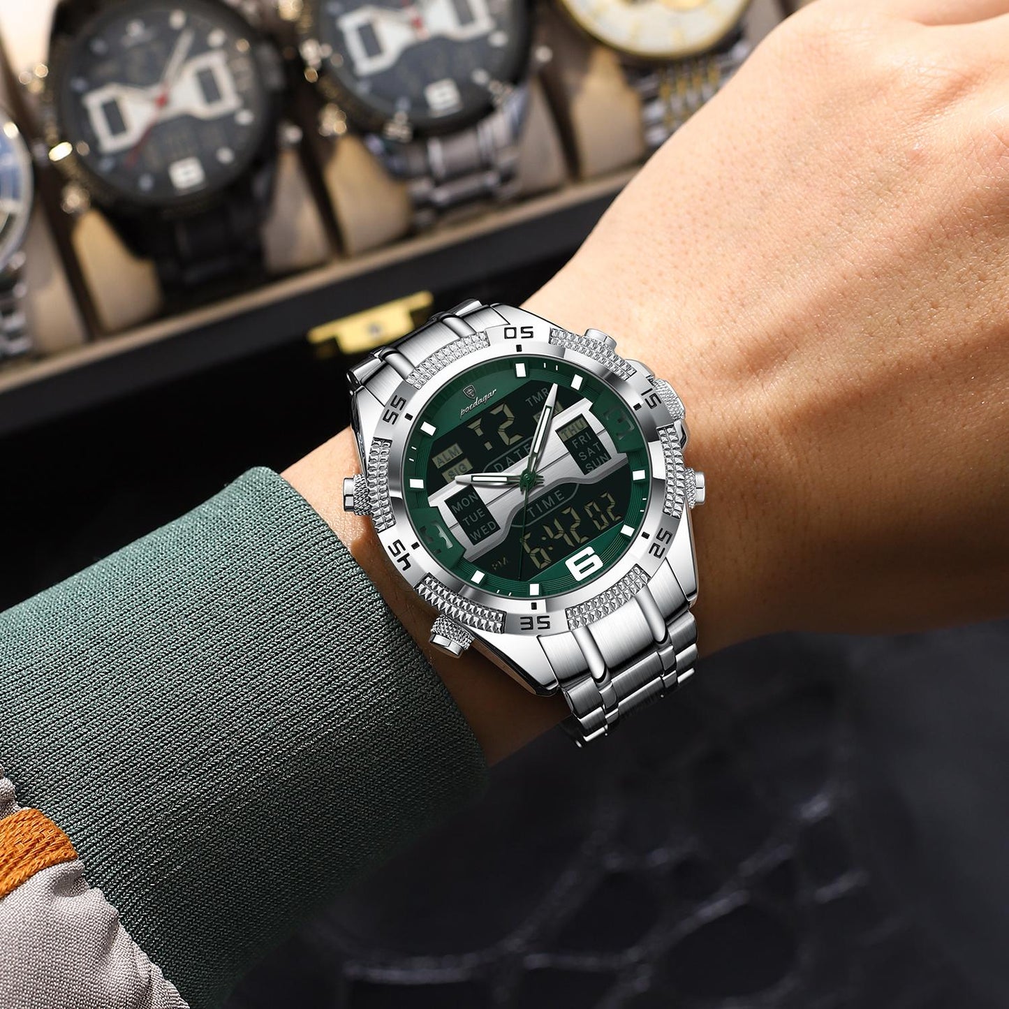 Montre Royale Exceptionnelle en Acier Inoxydable