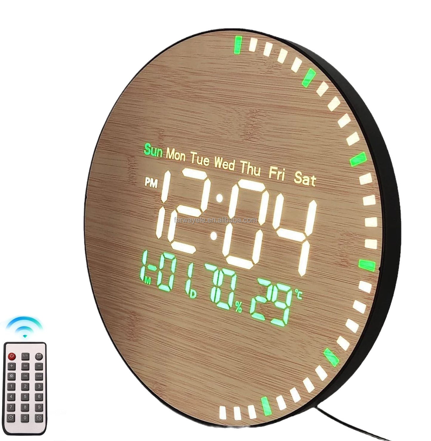 Horloge Murale Numérique LED 10 Pouces – Grand Écran Ultra Lisible