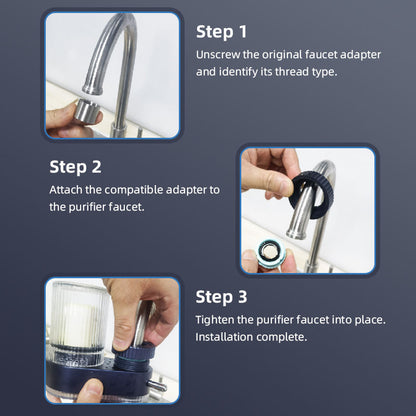 Filtre à Eau pour Robinet de Cuisine au Charbon Actif