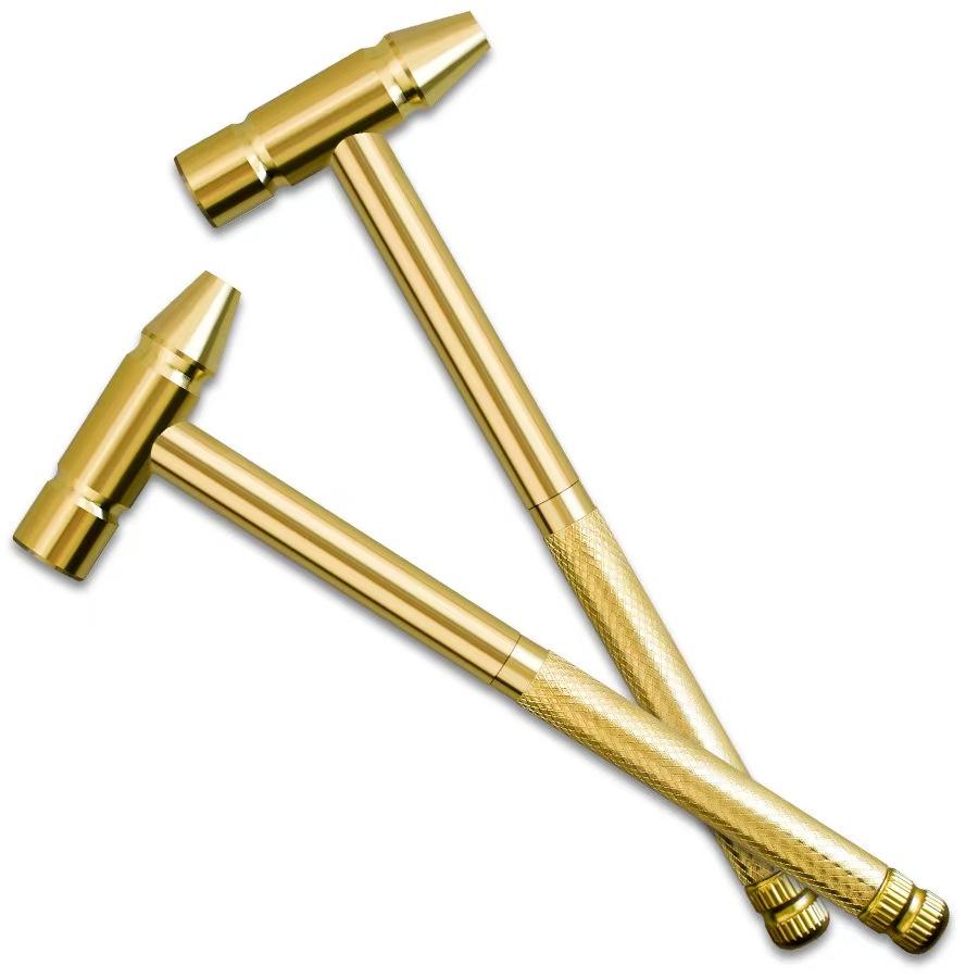 Mini marteau multifonction en laiton avec tournevis