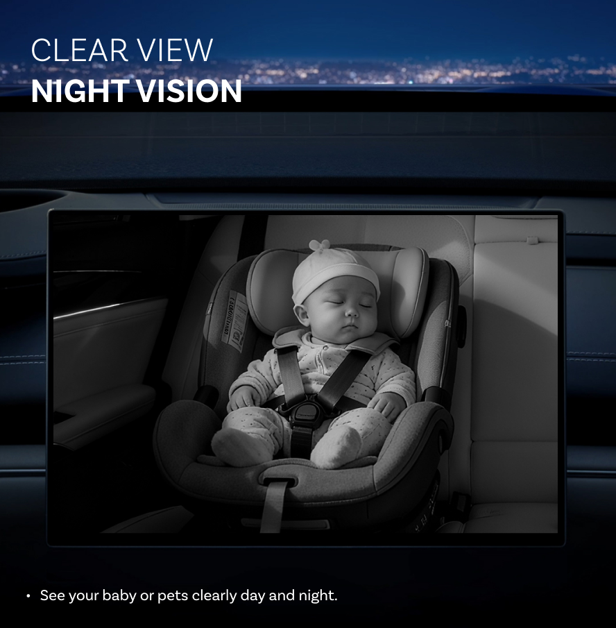 Caméra Bébé Voiture DriveSight™ – Gardez un œil sur votre enfant en toute sécurité