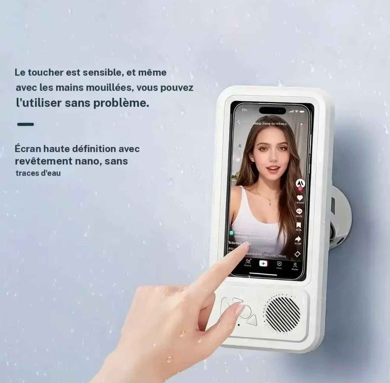 Support de douche pour téléphone étanche