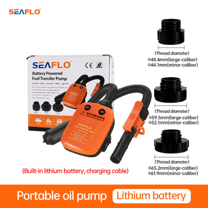 ⚡ POMPE ÉLECTRIQUE PORTABLE 12V / 24V – TRANSFERT D’HUILE & CARBURANT EN QUELQUES SECONDES