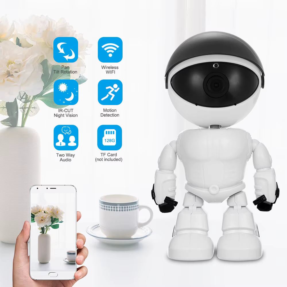 Caméra Robot IP Wifi 1080P 2MP Surveillance Intelligente