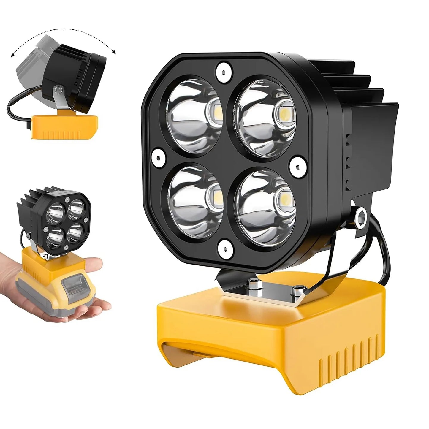Lampe de travail sans fil réglable