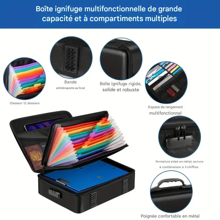 Coffre-Fort Ignifuge &amp; Étanche – Protégez ce qui compte vraiment