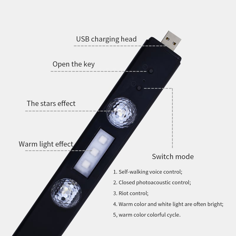 lumières LED d’ambiance de voiture