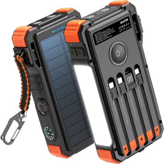 Batterie Externe Solaire Multifonction LED