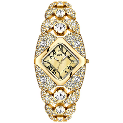 Montre à quartz pour femme au design rétro