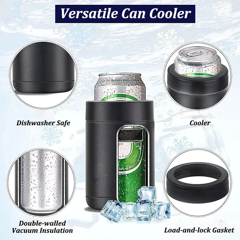 Glacière Isolante en Acier Inoxydable avec Ouvre-Bouteille