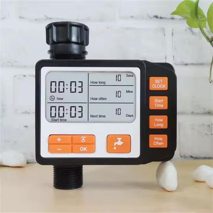 Minuteur d'arrosage intelligent automatique étanche avec grand écran