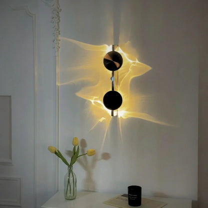 Applique murale Golden Ripple – Design ondulation dorée