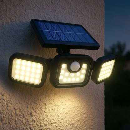 Solar 400 Éclairage Extérieur Solaire Étanche avec Capteur de Mouvement